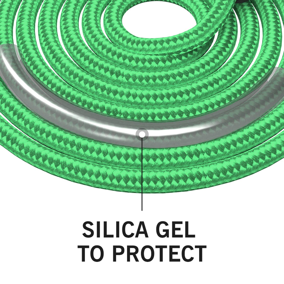 FITMYFAVO Jump Rope Cotton Adjustable Skipping Weighted jumprope for Women，Adult and Children Athletic Fitness Exercise Jumping Rope (Green)