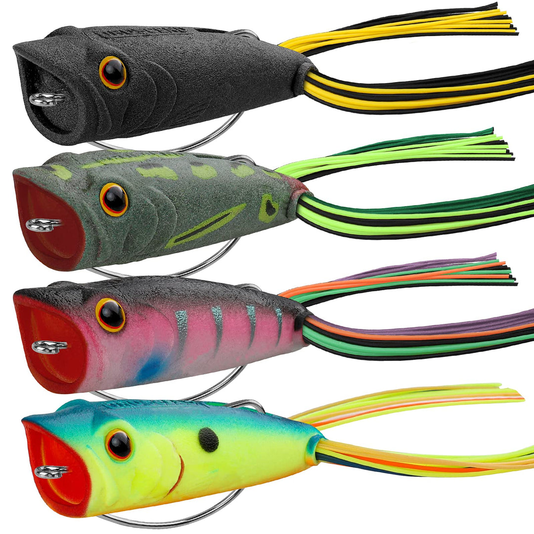 TRUSCEND Topwater Frog Fishing Lures with Silicone Leg Japan Design Weedless Soft Plastic Frogs Baits for Bass Musky Trout Artificial Lifelike Lures for Freshwater Saltwater Fishing Gear Gifts for Men