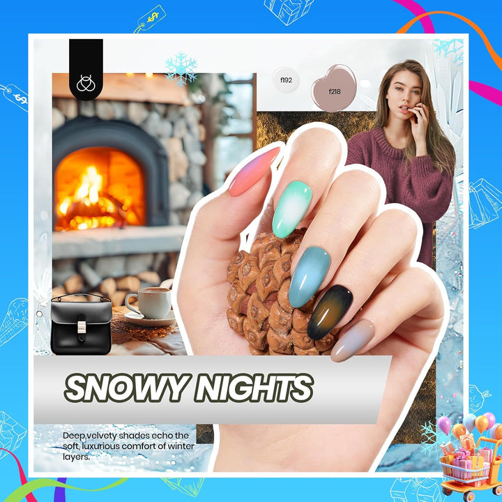 Beetles 23-Pc Glitter Gel Nail Polish Set | Brown, Pink, Blue, Green | UV Soak Off