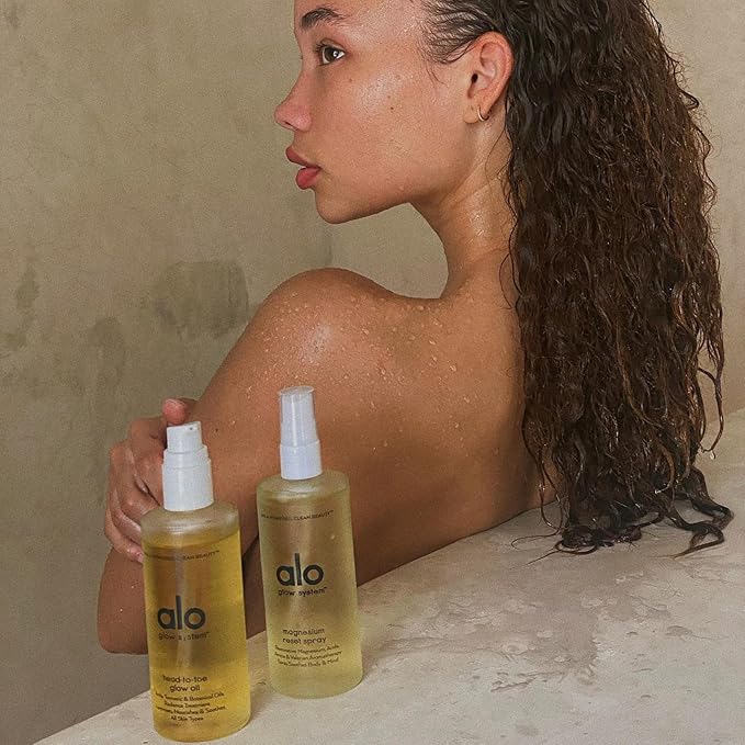 Alo Reset Magnesium Body Spray For Sleep & Natural Stress Relief – Calming Blend with Magnesium, Valerian Root, Arnica & Essential Oils – Made in USA - 3.2 oz