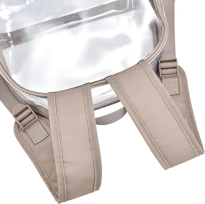 USPECLARE Clear Backpack for Stadium Approved 12×6×12, Water proof Clear Bag for Stadium Events and Concert Work Sport Event