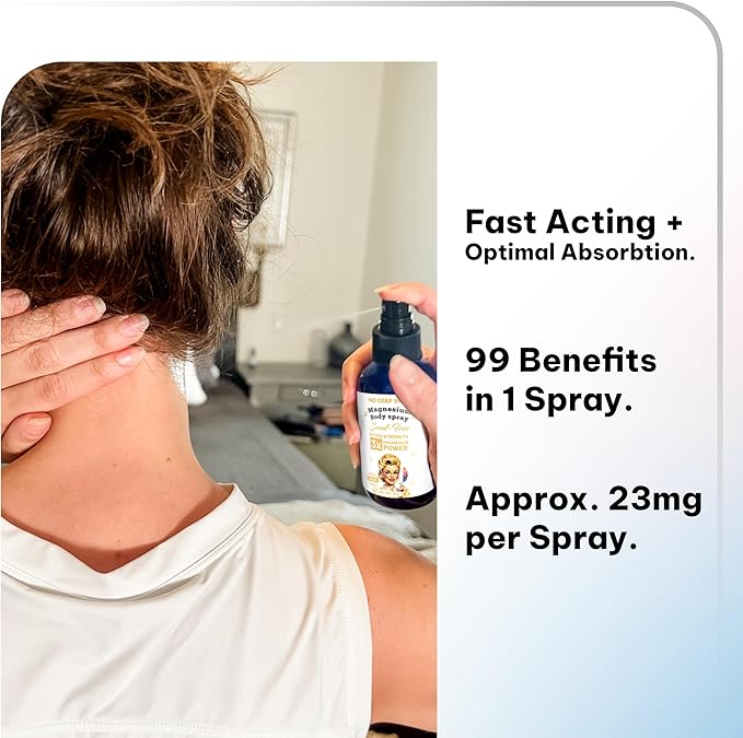 Magnesium Spray, Triple Action!- Spray Your Way to Wellness | Immediate Relief with Our Unique Magnesium Glycinate, Magnesium Citrate, Magnesium Chloride Blend Spray (Scent Free)