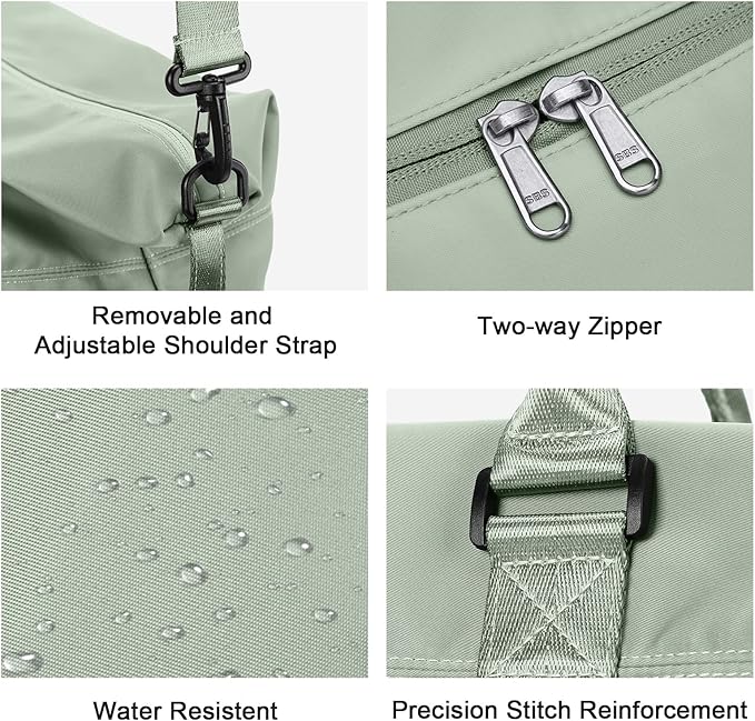 Travel Duffel Bag,Sports Tote Gym Bag,Shoulder Weekender Overnight Bag for Women