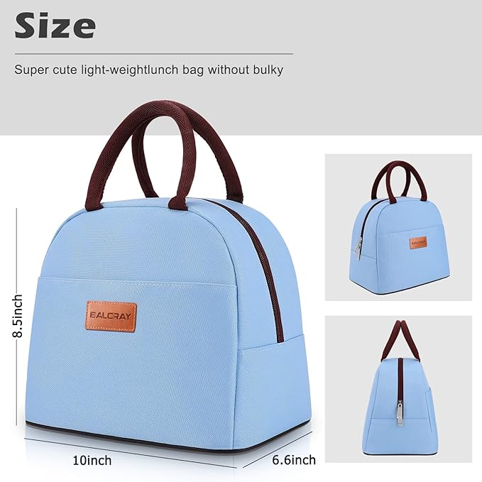 BALORAY Lunch Bag for Women Men Insulated Lunch Box for Adult Reusable Lunch Tote Bag for Work, Picnic or Travel