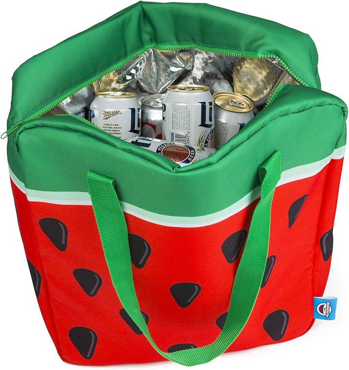 BigMouth Inc Large Insulated Cooler Bag, Reusable Travel Bag with Adustable Straps, Cute Collapsible Food Tote for Picnic Pool Beach