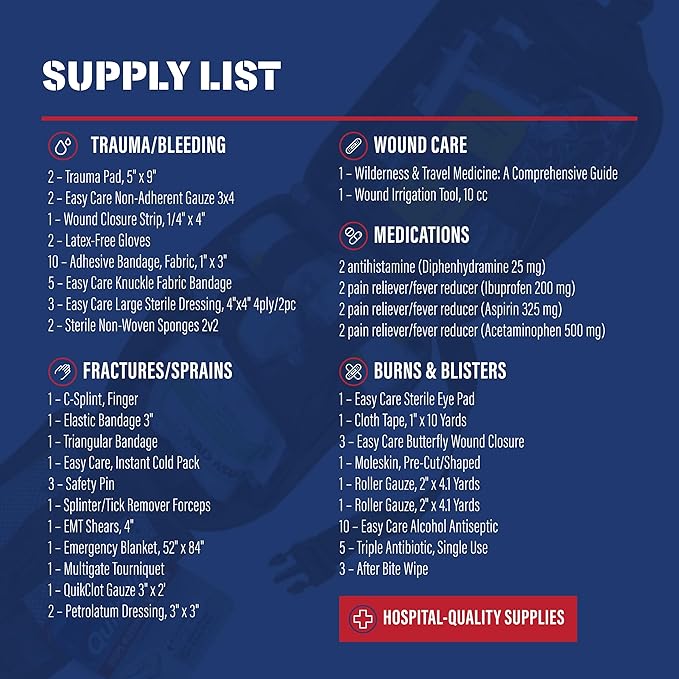 Adventure Medical Molle Bag Trauma Kit 2.0 (Black Bag)