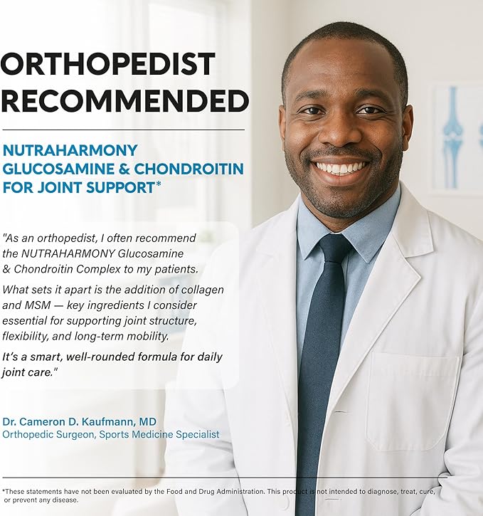 Glucosamine Chondroitin MSM Collagen | FSA HSA Eligible | Joint Support Supplement 2800 mg | Made in USA | FSA Approved Product Items | Flexibility Nutritional Vitamins | For Men & Women, 120 Capsules