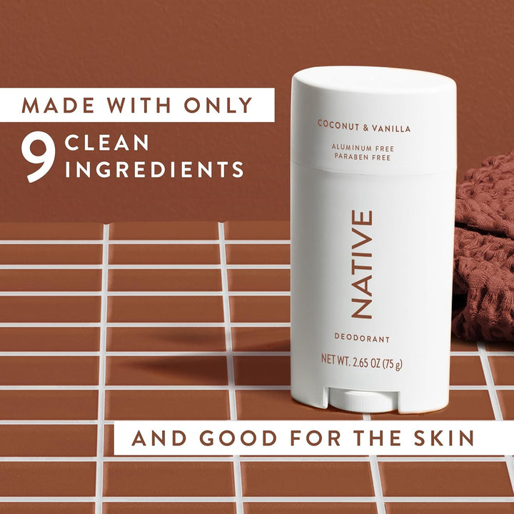 Native Deodorant | Aluminum-Free, 72-Hour Odor Control | For Men & Women | Classic 3-Pack