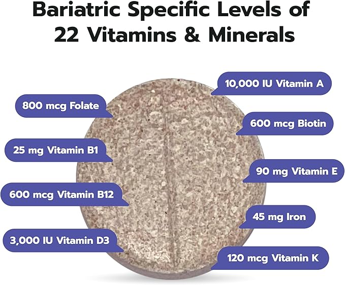 Bari Life Just One Chewable, Once Daily Bariatric Multivitamin and Iron