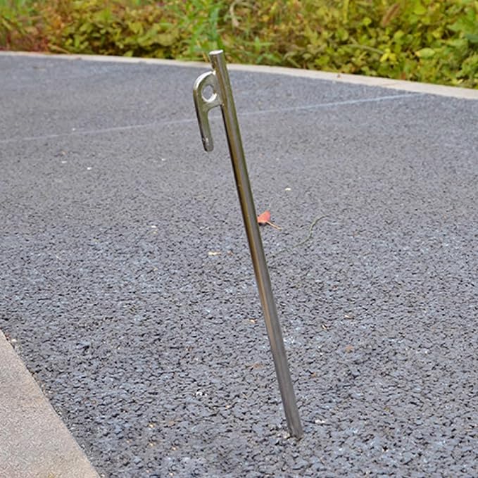 TRIWONDER 6X Snow and Sand Tent Stakes Pegs - Aluminum U-Shaped Tent Pegs Tent Nails Lightweight for Camping Hiking Backpacking