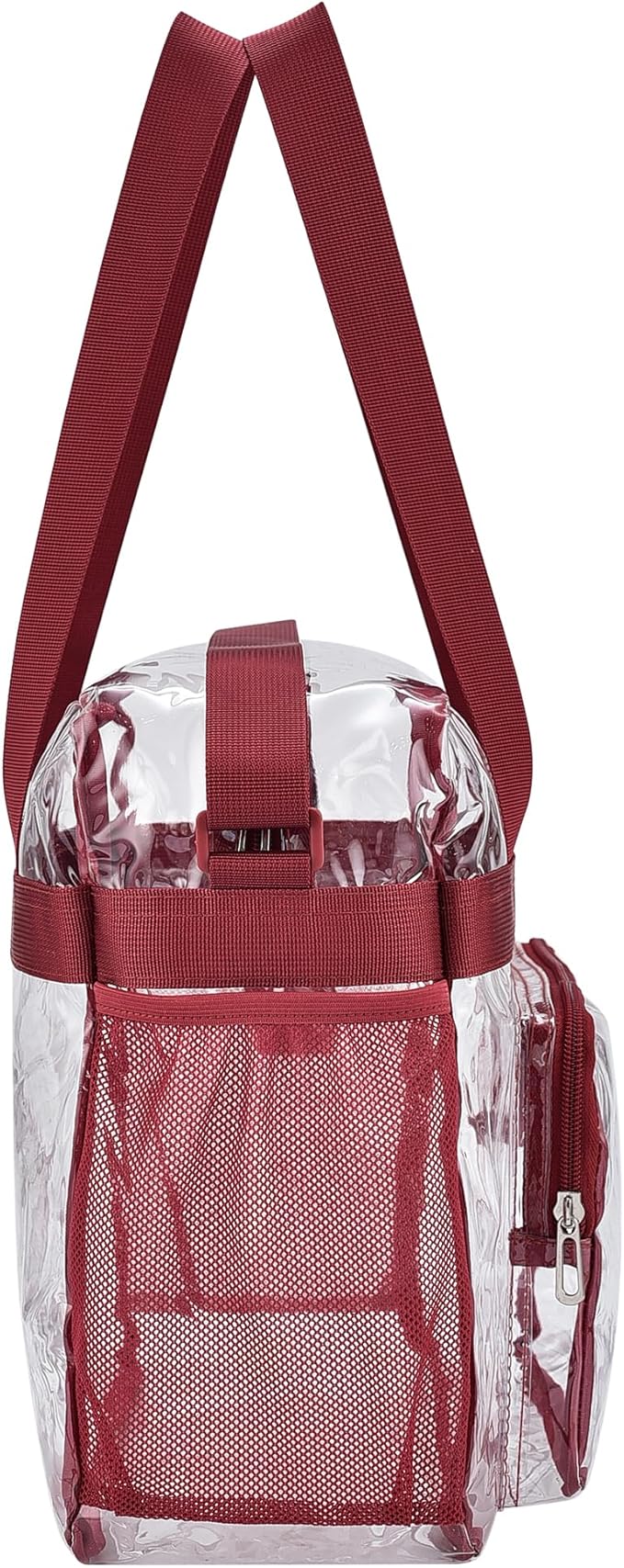 USPECLARE Clear Tote Stadium Approved, Security Travel & Gym Clear Bag for Work Sports Games Concerts