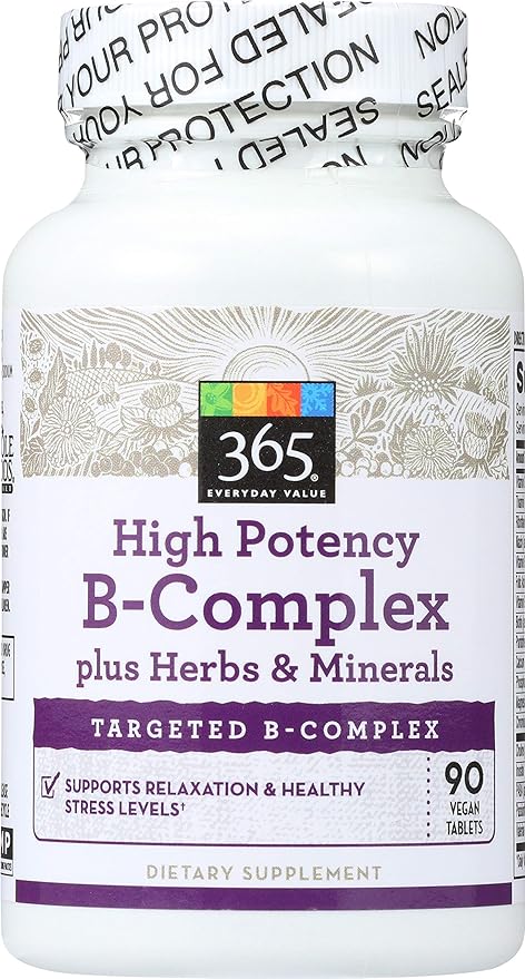 365 Everyday Value, High Potency B-Complex, 90 ct