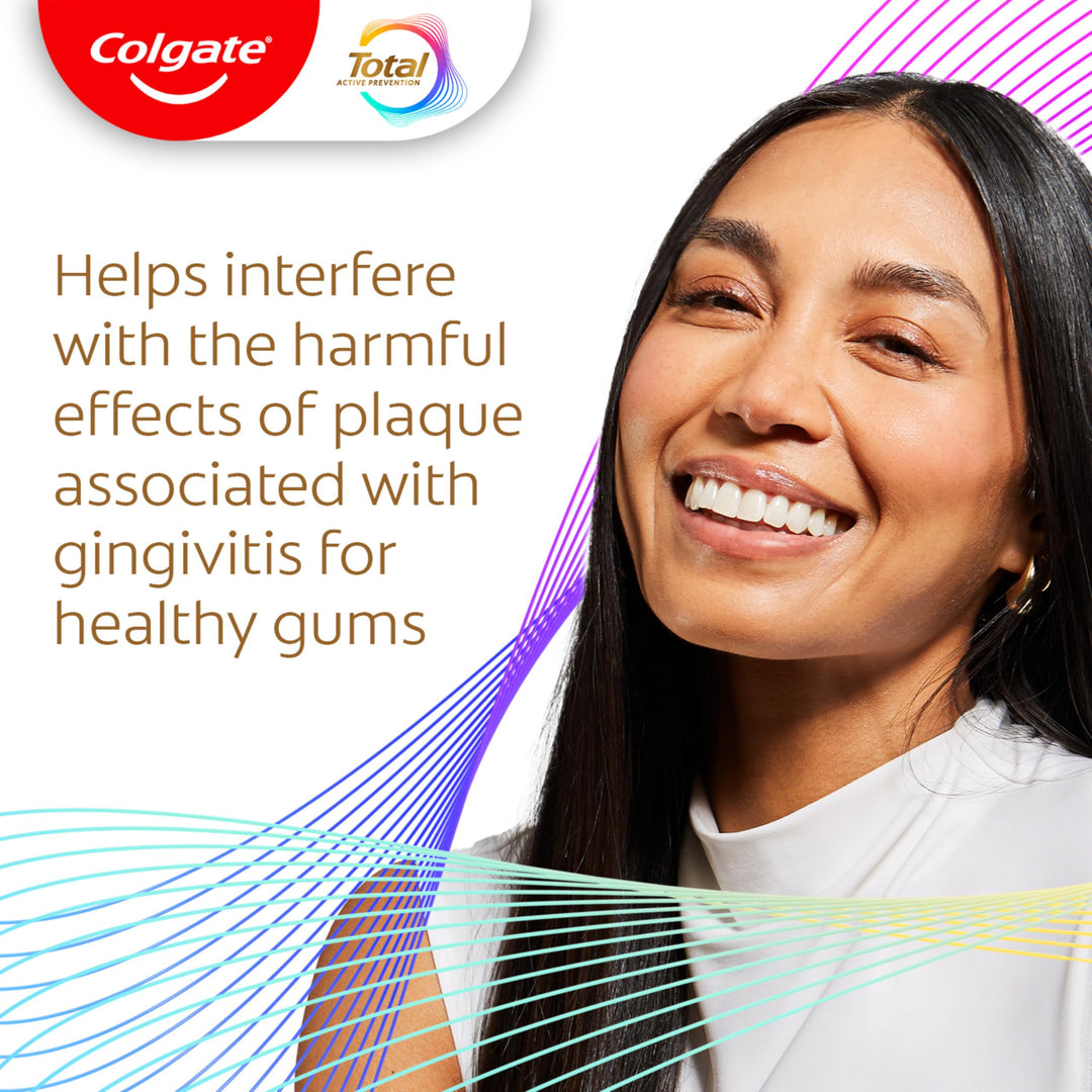 Colgate Total Plaque Pro Release Whitening Toothpaste, Whitening Anticavity Toothpaste, Helps Reduce Plaque and Whitens Teeth, 1 Pack, 3.0 Oz Tube