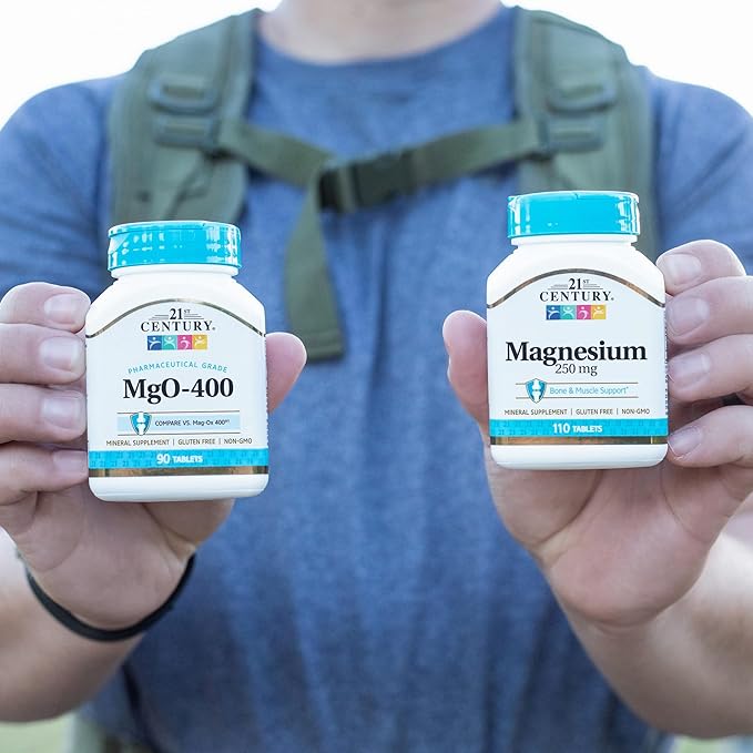 21st Century mgO 400 mg Tablets, 90 Count, Assorted