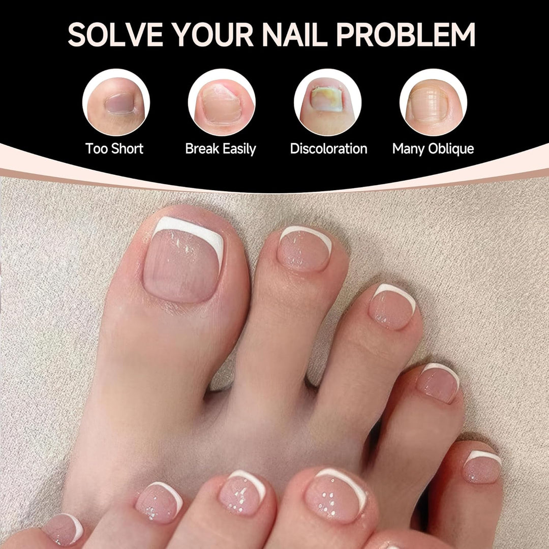 Almond Press-On Nails | 216 Pcs Full Cover Acrylic Tips | DIY Nail Extensions