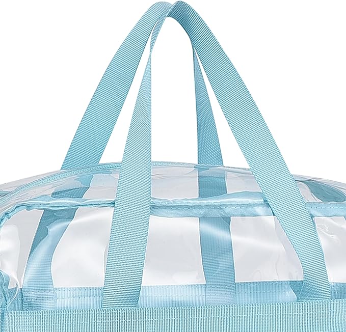 USPECLARE Clear Tote Stadium Approved, Security Travel & Gym Clear Bag for Work Sports Games Concerts