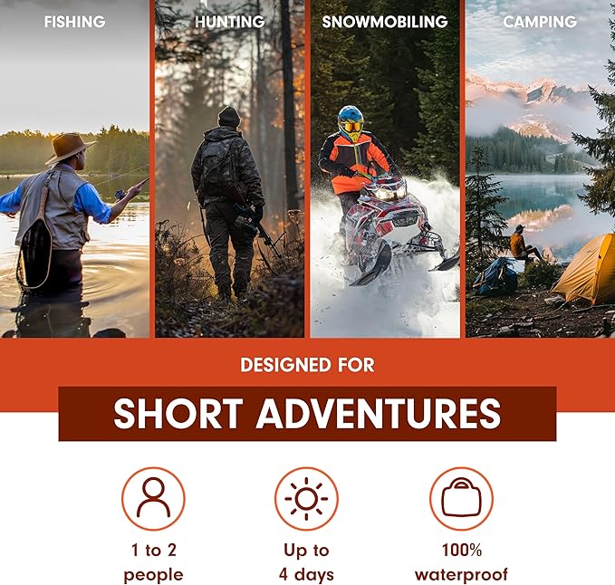 Adventure Medical Kits Sportsman Series Medical Kit - 100 - First Aid Kit for Camping, Hiking, Hunting & More - For 2 People for 4 Days - Includes Bandages, Medicine, Guide Book & More