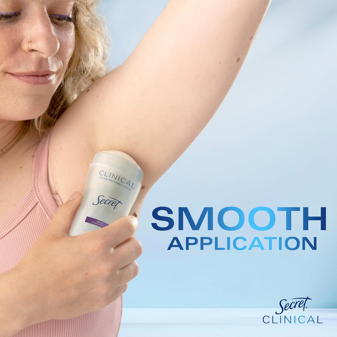 Secret Clinical Strength Antiperspirant | 72Hr Sweat & Odor Protection | For Women