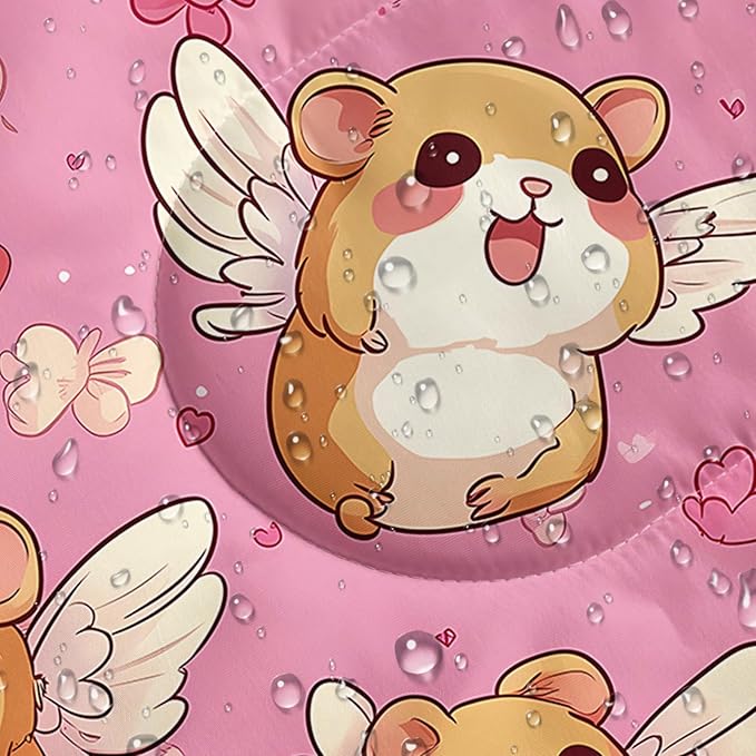 AILONEN Cartoon Fox Camping Sleeping Bag for Boys Girls Adults,Lightweight & Waterproof,3 Season Warm & Cold Weather,Portable,Kawaii Fox Printed Sleeping Bag,Traveling,Camping,Hiking