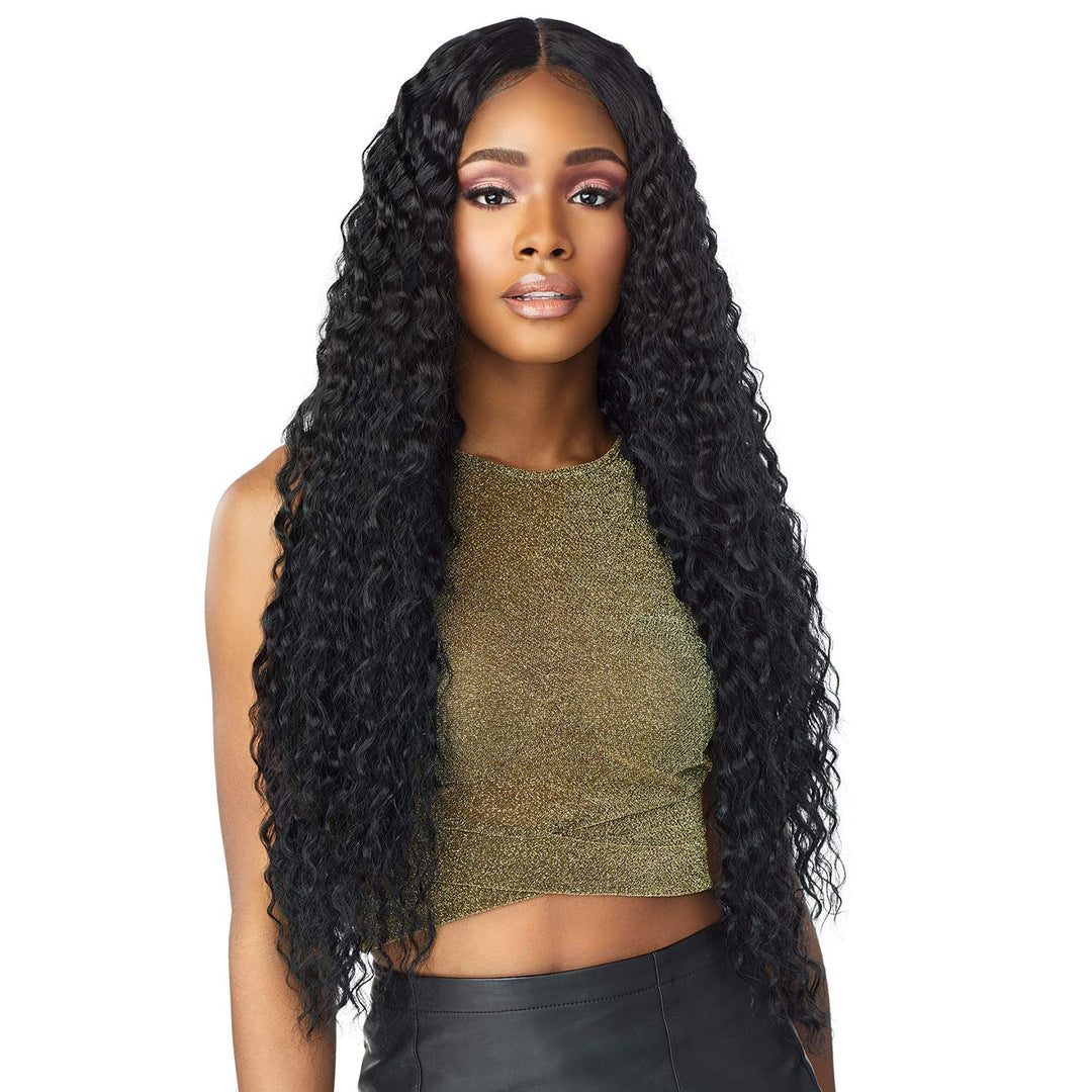 Sensationnel Butta Lace Front Wigs - Unit 3 Extra Wide 5 Inch Deep Part Synthetic Wig Preplucked Hairline Hd Lace - Butta Unit 3