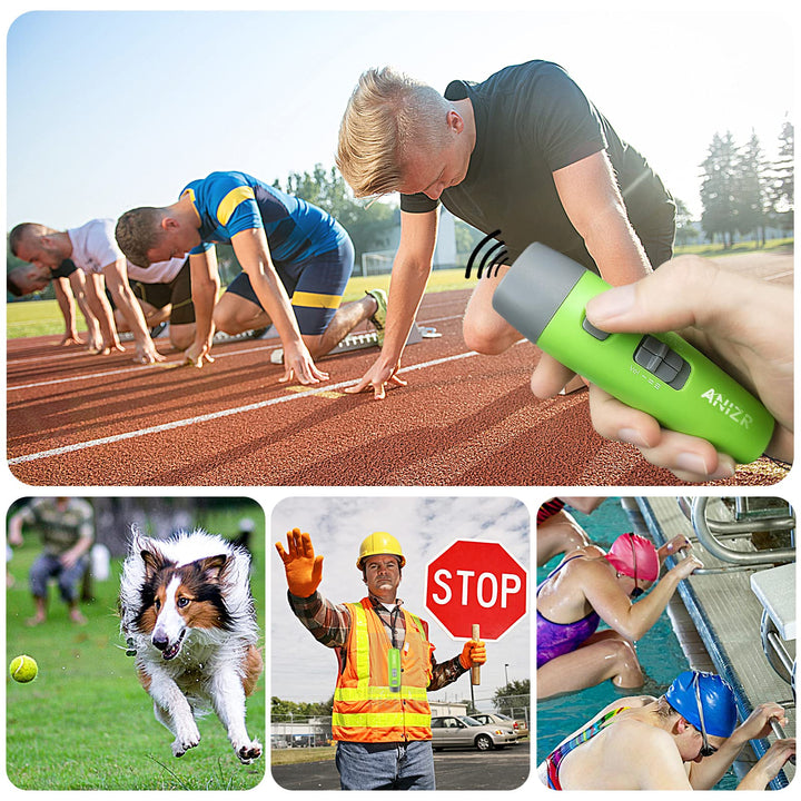 ANIZR Electronic Whistles with Lanyard, Adjustable 3 Tone & 3 High Volume Hand Emergency Whistle Basketball Referee Whistle for Coach, Police, Teacher, Outdoor Camping Boating Hiking (with Batteries)