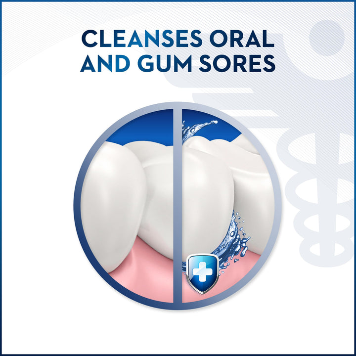 Oral-B Mouth Sore Mouthwash Special Care Oral Rinse, Hydrogen Peroxide Mouthwash, 16 fl oz, Mouthwash Alcohol Free
