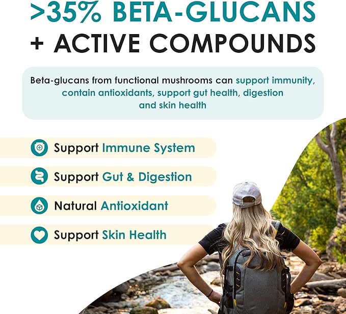 Chaga Mushroom Extract Powder - Organic Chaga Mushroom Extract for Digestion, Natural Energy, and Immune Support - Natural Supplement for Overall Wellness 60g