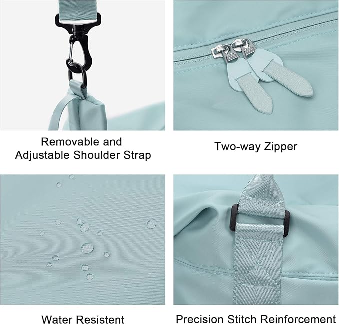 Travel Duffel Bag,Sports Tote Gym Bag,Shoulder Weekender Overnight Bag for Women