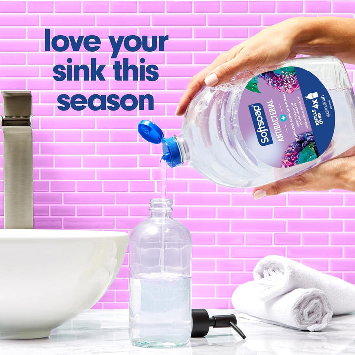 Antibacterial Soap Refill 50 Oz | Crisp Clean Scent | Pack of 2