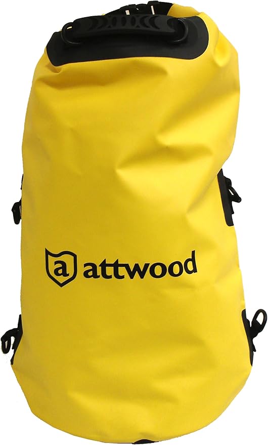 attwood Waterproof Dry Bag or Case - Roll Top Waterproof Backpack Sack or Case Keeps Gear Dry for Kayaking, Swimming, Rafting, Boating, Hiking, Camping and Fishing