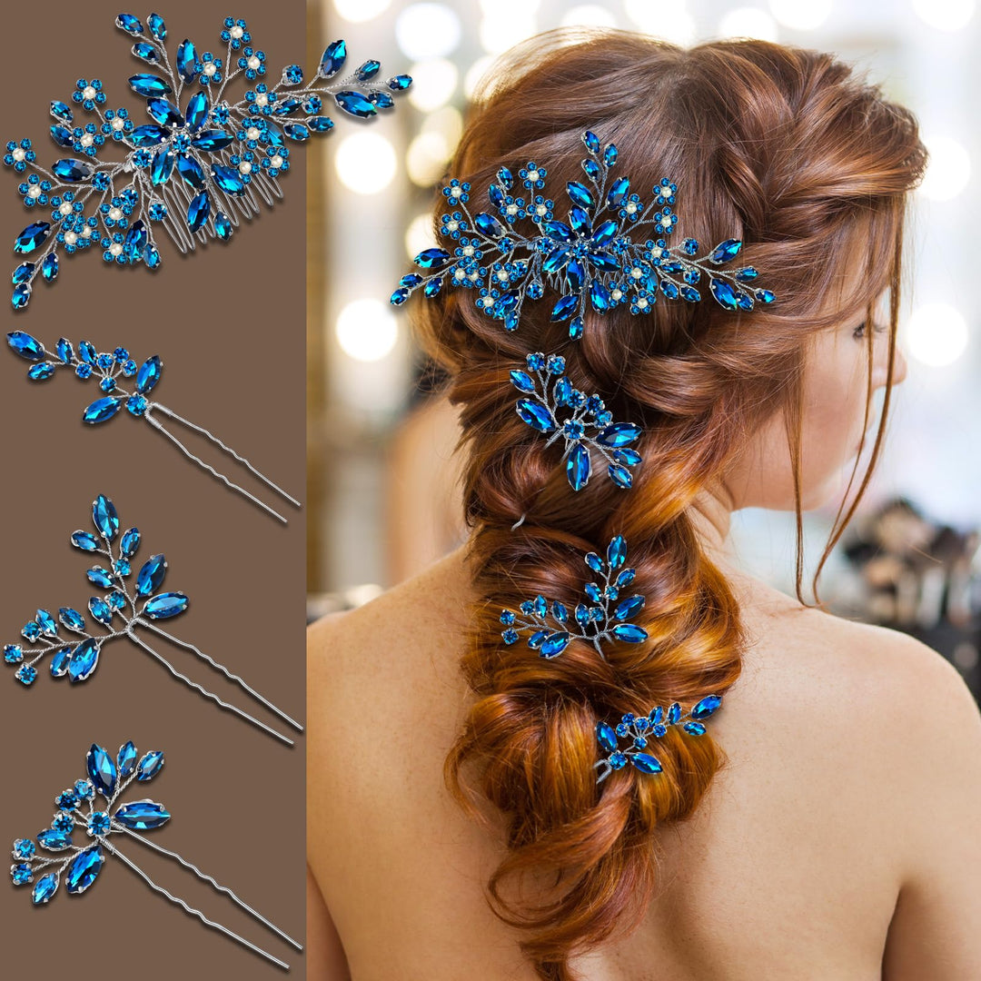 Wedding hair accessories, Bridal for piece, brides headpiece, Bride comb（Black）