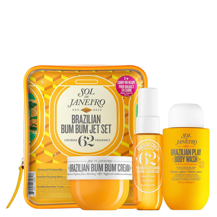 SOL DE JANEIRO Jet Set | Travel-Size Body Care Set | Tropical Fragrance