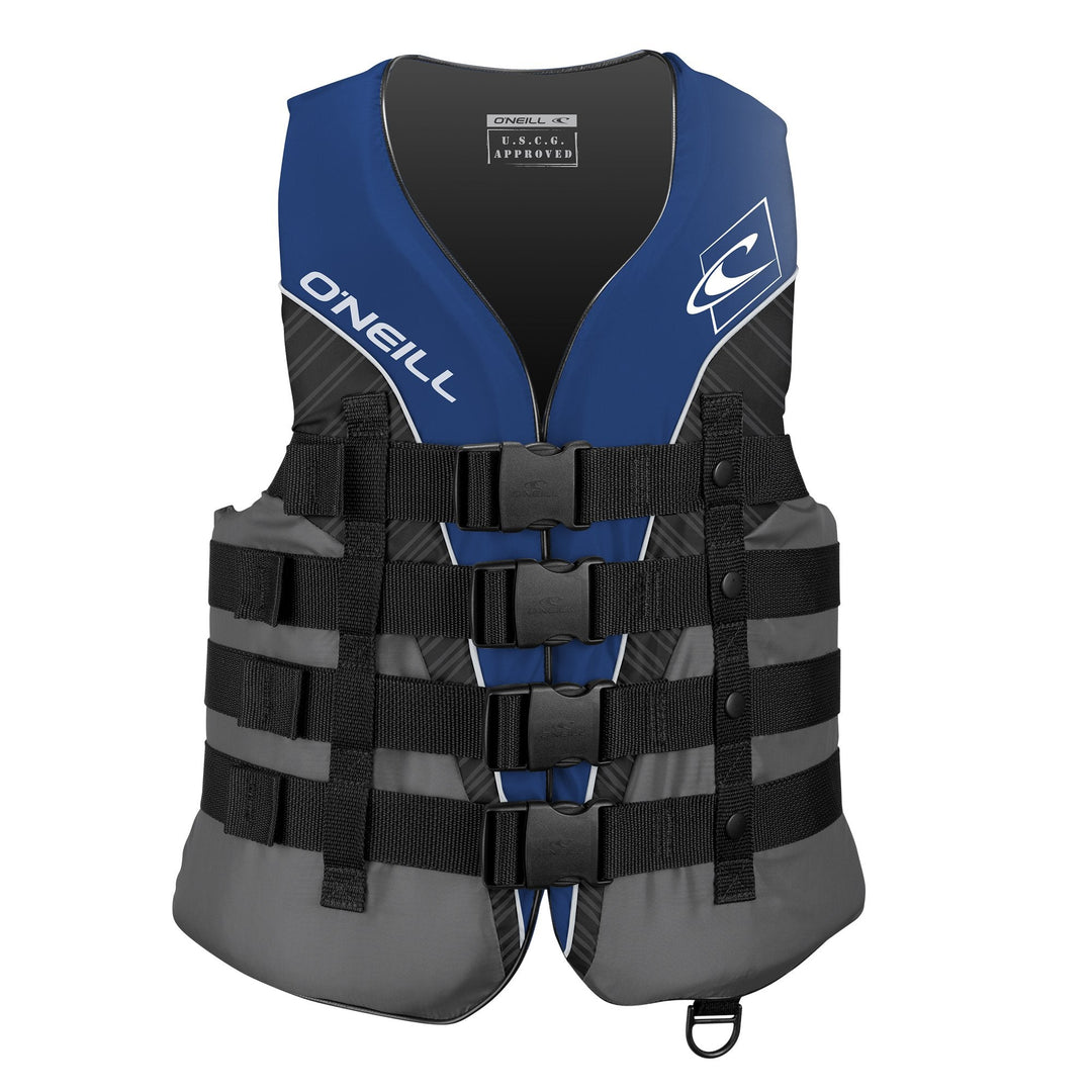 O'Neill Men's Superlite USCG Life Vest,Pacific/Smoke/Black:White,2XL
