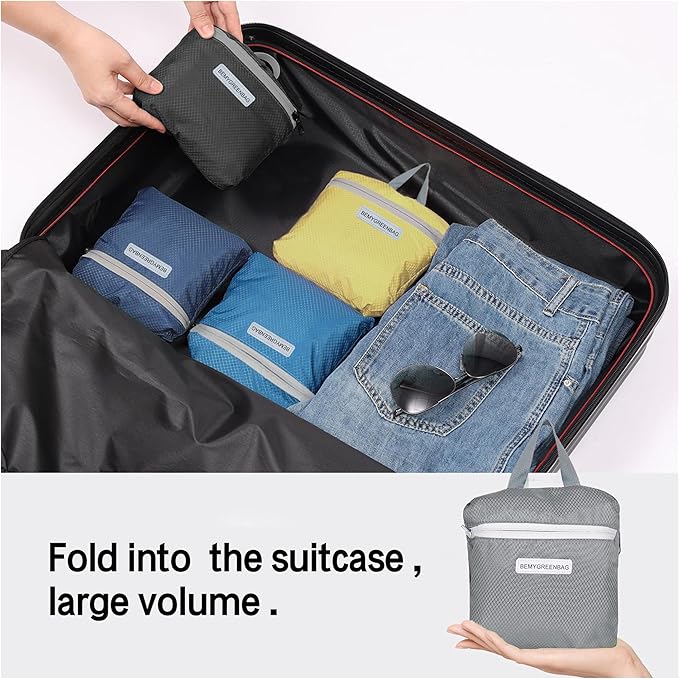 35L Foldable Waterproof Backpack For Outdoor Sports Travel Inside Wet Clothes Compartment Packable For Multiple