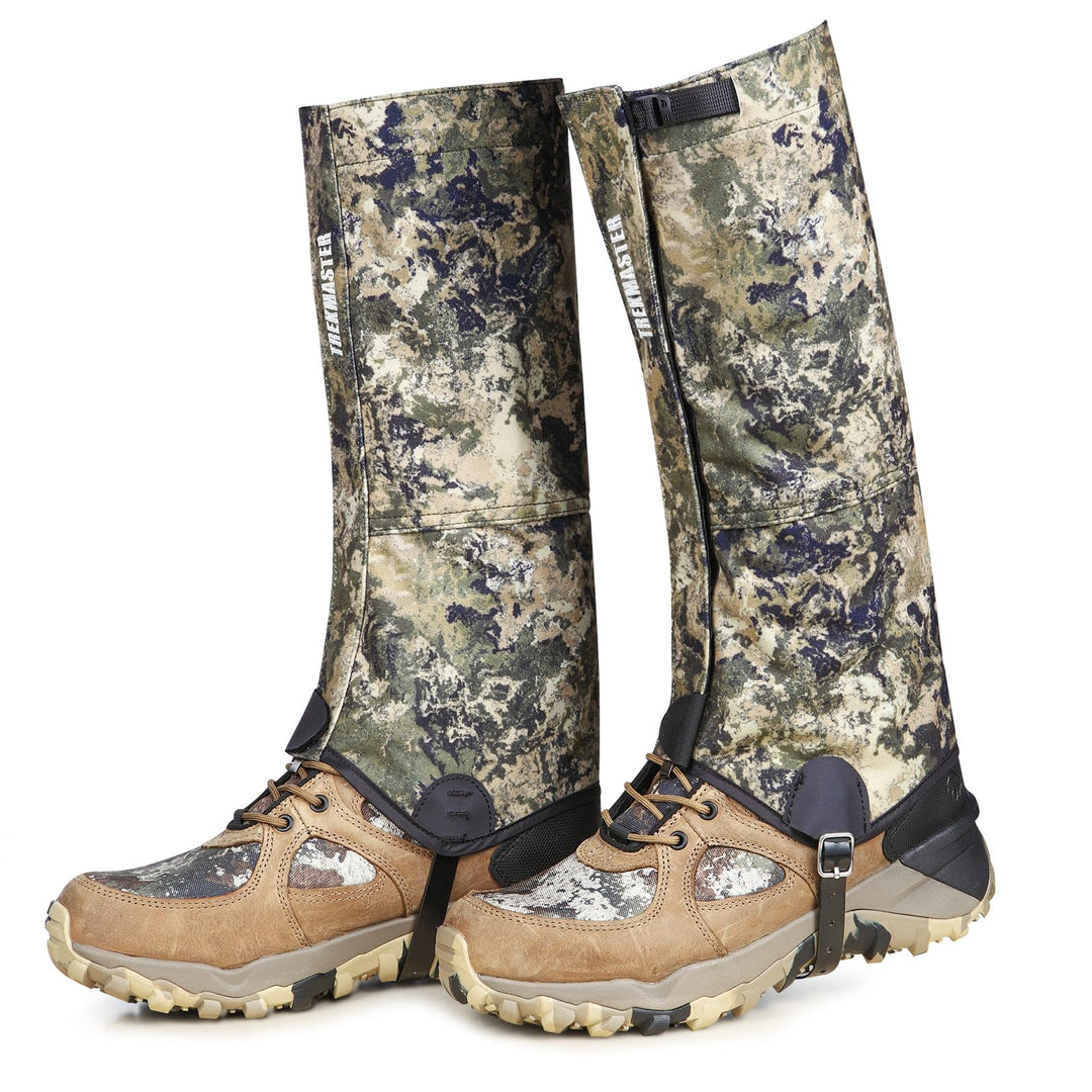 TREKMASTER Hunting Gaiters - Ultra Waterproof Leg Gaiters, Adjustable Snow Boot Gaiters for Hiking, Hunting, and More