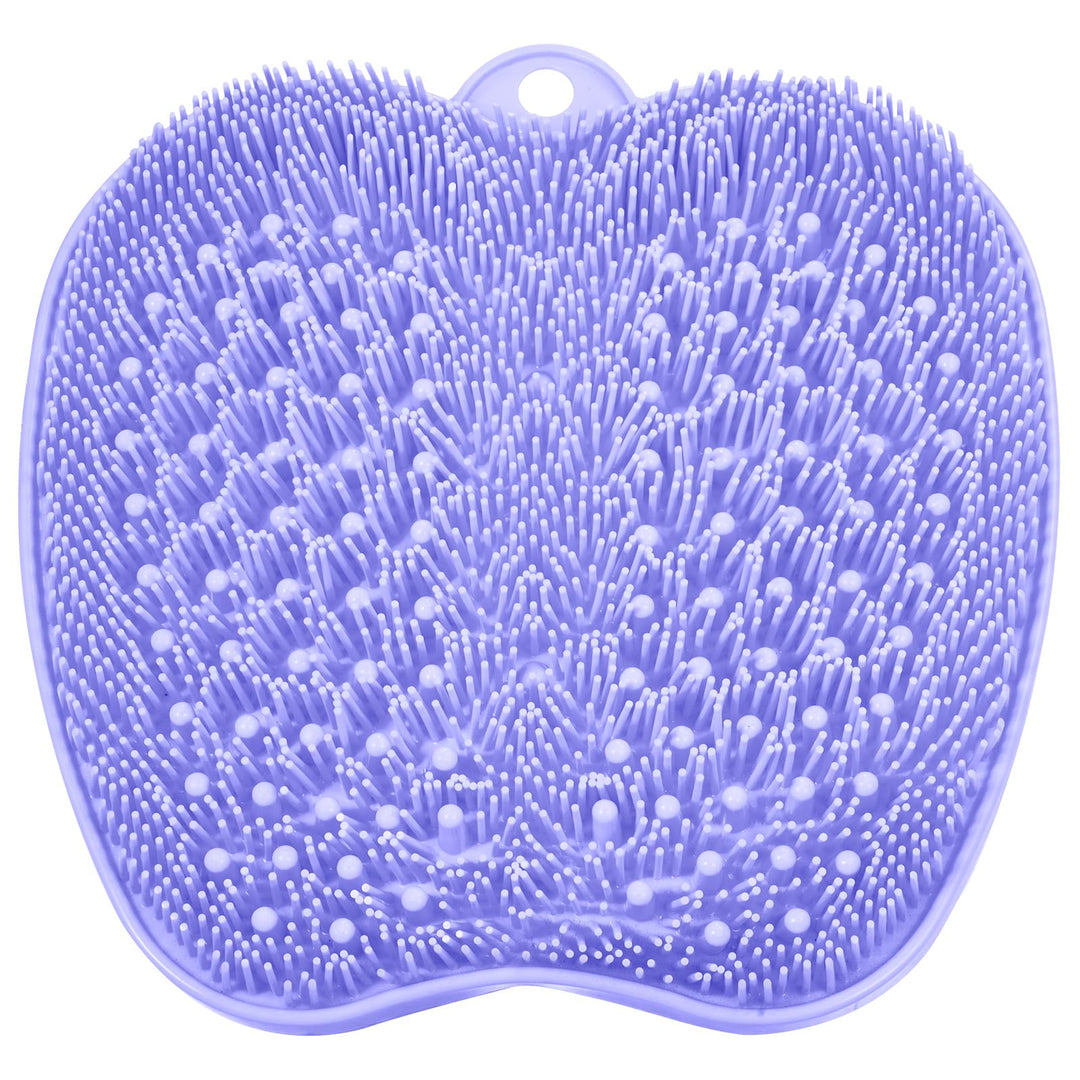 BESKAR Shower Foot Scrubber Mat with Non-Slip Suction Cups, Foot Spa Brush for Cleaning & Exfoliating Your Feet No Bend, Foot Points Reflexology Mat for Relax Your Feet