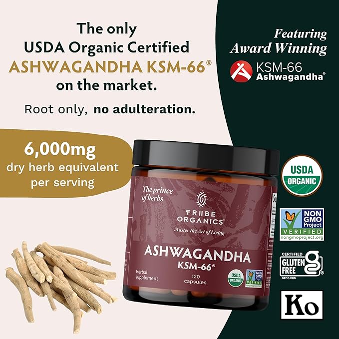 TRIBE ORGANICS Hormonal Wellness Duo - Ashwagandha & Shatavari Capsules - Supports Women’s Wellness and Balance