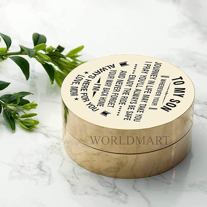 Personalized Compass, Gift for Son, to Our Son, Mom to Son, Dad to Son, Boyfriend, for Customized Compass