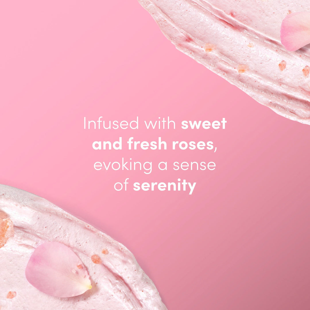 Dove Himalayan & Rose Body Scrub Exfoliates and Deeply Nourishes for Smooth, Radiant Skin 15oz