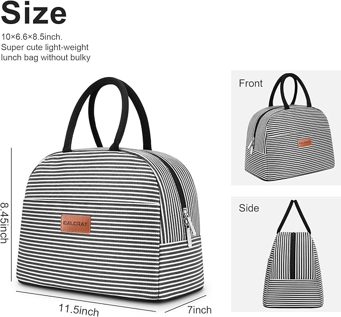 BALORAY Lunch Bag for Women Men Insulated Lunch Box for Adult Reusable Lunch Tote Bag for Work, Picnic or Travel