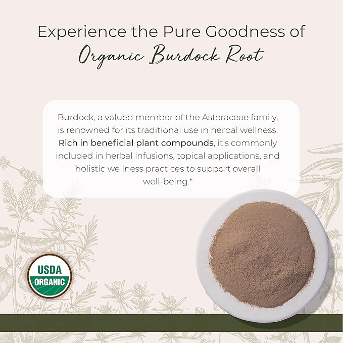 Starwest Botanicals Burdock Root Powder, 1 Pound