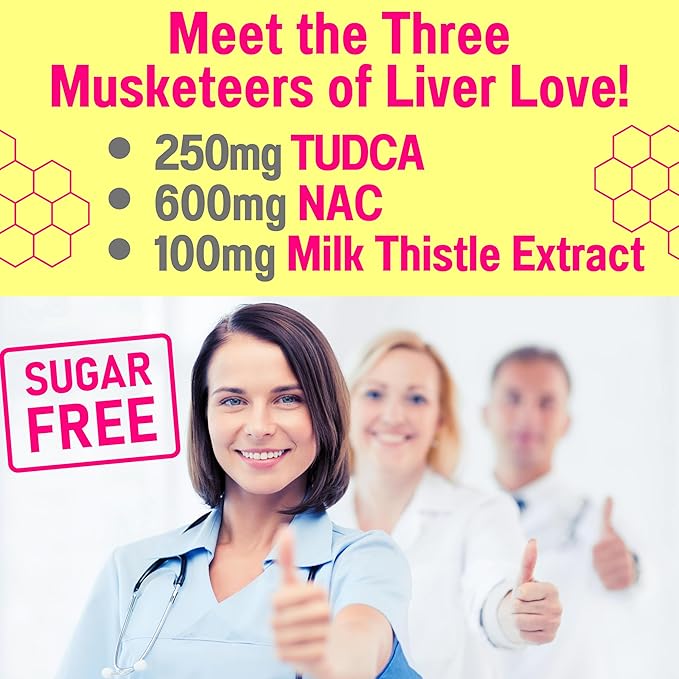 Sugar Free Gummies Gummies with Chromium Picolinate TUDCA NAC Organic Ceylon Cinnamon Milk Thistle Berberine | Capsules Powder Supplements Alt | Bile Salts N-Acetyl-L-Cysteine Biotin N-Acetylcysteine