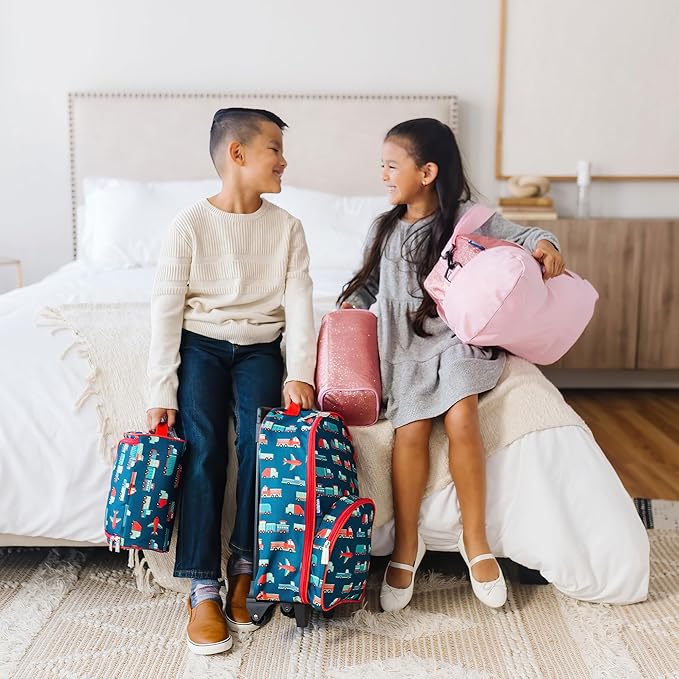 Wildkin Kids Overnighter Duffel Bag – Carry-On Size, Ideal for School & Sleepovers – Horses