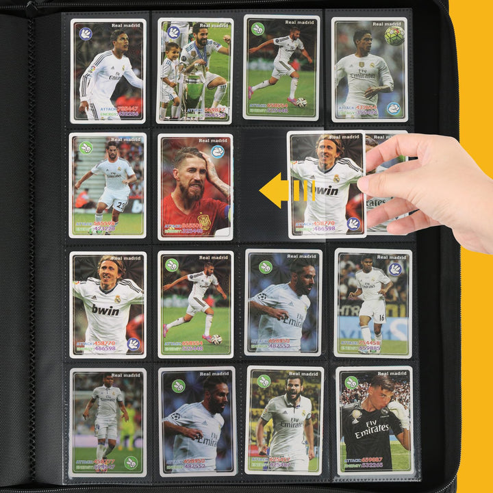 Trading Card Binder 16 Pocket, GERMUN PU Cover Card Binder for 1000+ Cards, Premium Trading Card Holder Folders, Double Sided Pocket Card Album for MTG, TCG (Pink)