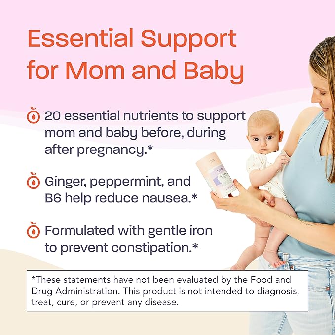 Binto Bloom Prenatal Supplements - Support Healthy Mom & Baby - 30 Day Supply - Multivitamin with Iron, Methylated Folate, Folic Acid - Non-GMO, Gluten Free, Vegetarian, No Preservatives