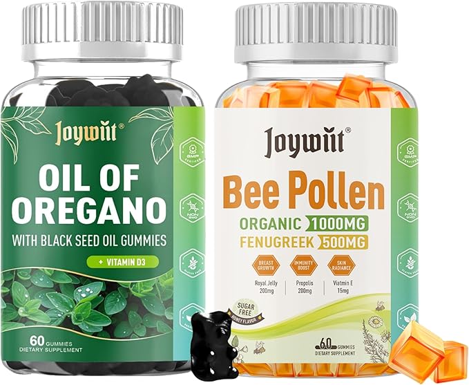 Oregano Oil Gummies + Bee Pollen 1000mg Sugar Free Gummies