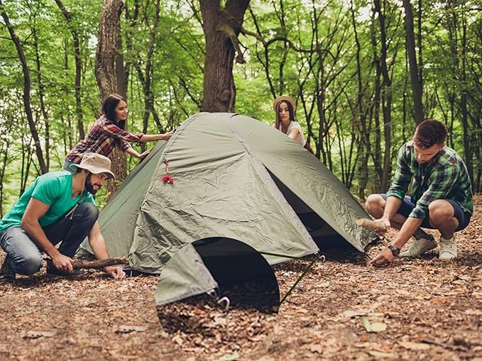 RIY 7" Camping Tent Stakes Aluminum Lightweight Camping Canopy Stakes Pegs
