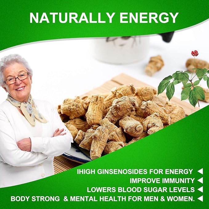 American Ginseng Slices from Wisconsin (Sliced Ginseng Root）Wisconsin Grown!Most People Use It to Make Ginseng Tea! Good for Health! (American Ginseng Slices (Small Round), 2 Boxes of 8 Ounces)