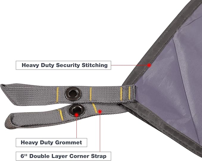 REDCAMP Large Waterproof Camping Tarp Lightweight, Multifunctional Insulated Tent Footprint for Camping Hiking Backpacking, Grey 118"x141.7"