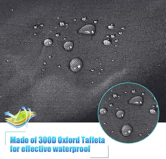 7.8-18ft Waterproof Kayak Canoe Cover-Storage Dust Cover UV Protection Sunblock Shield for Fishing Boat/Kayak/Canoe 7 Sizes [Choose Color] (Black(Upgraded), Suitable for 12.3-13.5ft Kayak)